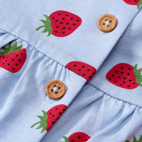 Set mit Tunika und Leggings & Erdbeeren-Muster, blau + rot, Gr. 80, 1 St