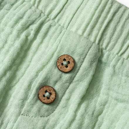Set mit Tunika & Shorts aus Musselin, grün, Gr. 74, 1 St ALANA
