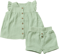 Set mit Tunika & Shorts aus Musselin, grün, Gr. 74, 1 St ALANA