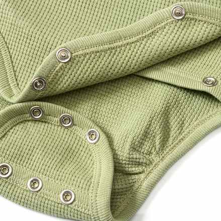 Set bestaande uit wikkelbody en broek met meegroeifunctie, groen, maat 62/68, 1 st.