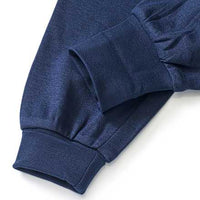 Set mit Wickelbody & Hose mit Weihnachts-Muster, blau, Gr. 62/68, 1 St
