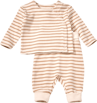 ALANA Set mit Wickelshirt & Hose mit Mitwachsfunktion, beige, Gr. 56, 1 St