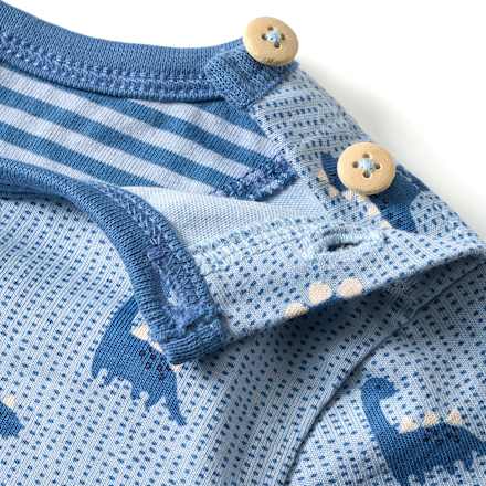 Set Pro Climate met lange mouwen shirt &amp; broek met groeifunctie, blauw, maat 62