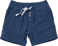 Shorts aus Musselin, blau, Gr. 98, 1 St