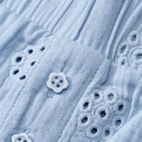 ALANA Shorts aus Musselin mit Blumen-Stickerei, blau, Gr. 92, 1 St