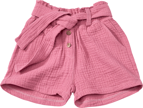 Shorts aus Musselin, rosa, Gr. 110, 1 St