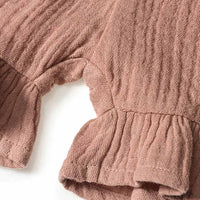 Shorts aus Musselin & mit Rüschen, braun, Gr. 110, 1 St