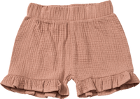 Shorts aus Musselin & mit Rüschen, braun, Gr. 110, 1 St