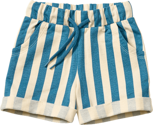 Shorts aus Sweat, blau & weiß, Gr. 86, 1 St