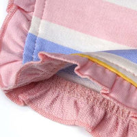 Shorts aus Sweat mit Streifen-Muster, rosa, Gr. 110, 1 St