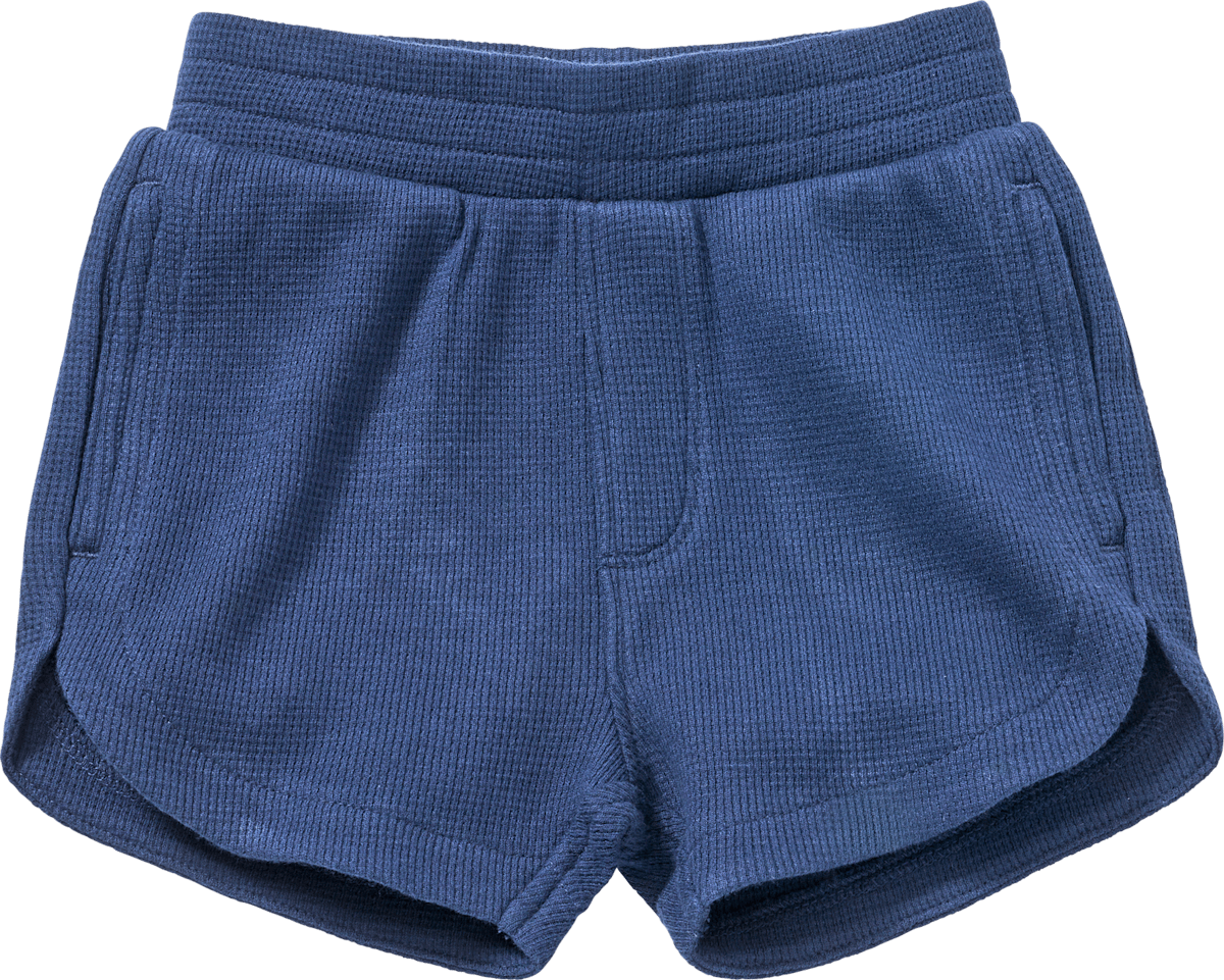 ALANA Shorts aus Sweat mit Waffel-Struktur, blau, Gr. 110, 1 St