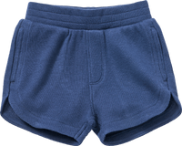 ALANA Shorts aus Sweat mit Waffel-Struktur, blau, Gr. 110, 1 St