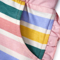 Shorts mit Streifen-Muster & Rüschen, rosa, Gr. 80, 1 St