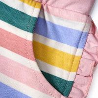Shorts mit Streifen-Muster & Rüschen, rosa, Gr. 86, 1 St