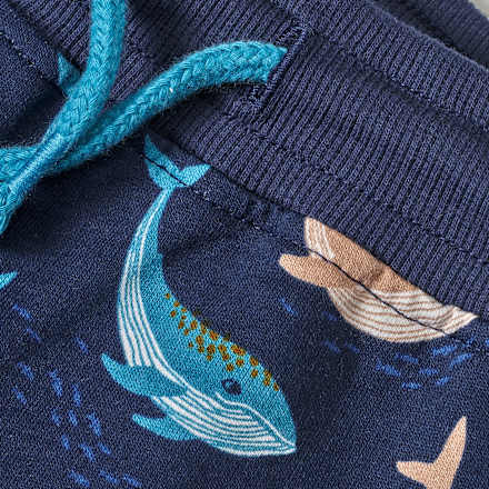 Shorts mit Wal-Muster, blau, Gr. 128, 1 St ALANA