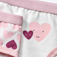 Slips mit Herz-Muster, rosa, Gr. 134/140, 2 St