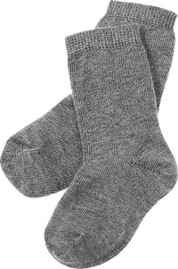 Socken, grau, Gr. 19/22, 1 St