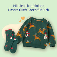 ALANA Socken mit Weihnachts-Muster, grün, Gr. 31/33, 1 St