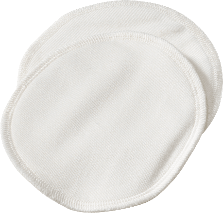 Stilleinlagen 4-lagig aus Bio-Baumwolle natur 13cm, 2 St