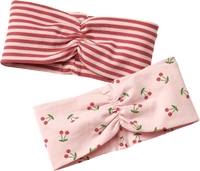 Stirnbänder, rosa + rot, Gr. 52/53, 2 St