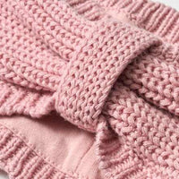 Stirnband aus Strick mit Futter, rosa, Gr. 52/53, 1 St