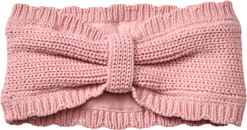 Stirnband aus Strick mit Futter, rosa, Gr. 52/53, 1 St