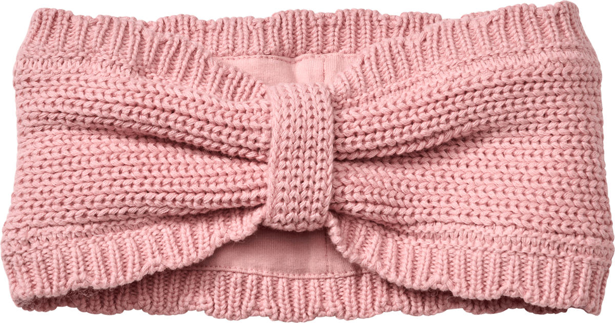 ALANA Stirnband aus Strick mit Futter, rosa, Gr. 54/55, 1 St