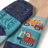 Stoppersocken mit Baustellen-Motiv, blau, Gr. 25/26, 1 St