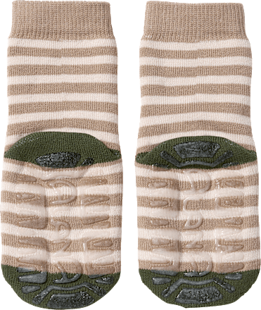Stoppersocken mit Dino-Motiv, braun, Gr. 19/20, 1 St