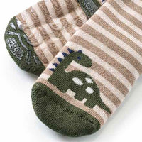 Stoppersocken mit Dino-Motiv, braun, Gr. 21/22, 1 St