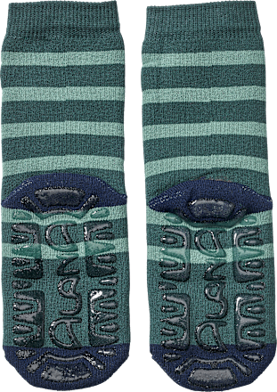 Stoppersocken mit Feuerwehr-Motiv, grün, Gr. 25/26