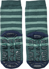 Stoppersocken mit Feuerwehr-Motiv, grün, Gr. 25/26