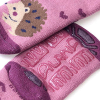 Stoppersocken mit Igel-Motiv, rosa, Gr. 23/24, 1 St