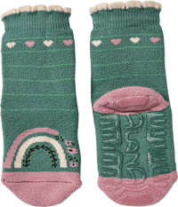 Stoppersocken mit Regenbogen-Motiv, grün, Gr. 23/24, 1 St ALANA