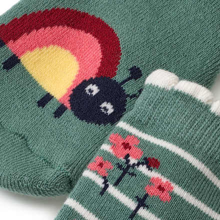 Stoppersocken mit Regenbogen-Motiv, grün, Gr. 23/24, 1 St ALANA