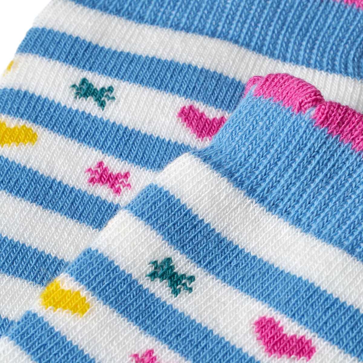 ALANA Stoppersocken mit Regenbogen-Muster, blau & rosa, Gr. 19/20, 1 St