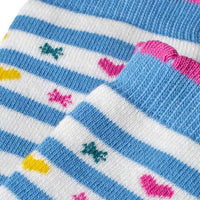 Stoppersocken mit Regenbogen-Muster, blau & rosa, Gr. 25/26, 1 St