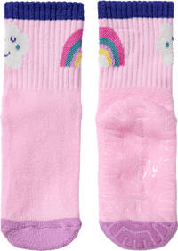 Stoppersocken mit Regenbogen-Muster, rosa, Gr. 23/24, 1 St