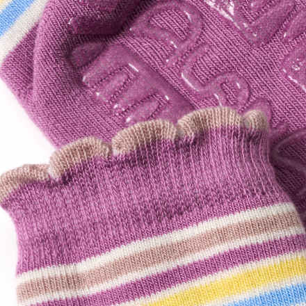 Stoppersocken mit Schmetterlings-Motiv, lila, Gr. 25/26, 1 St ALANA