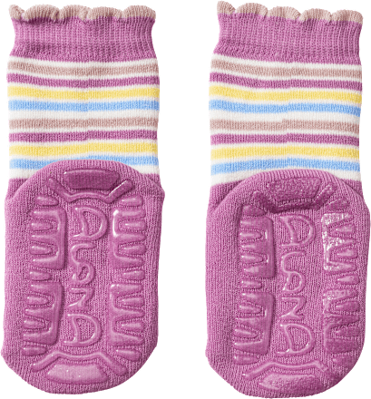 Stoppersocken mit Schmetterlings-Motiv, lila, Gr. 25/26, 1 St ALANA