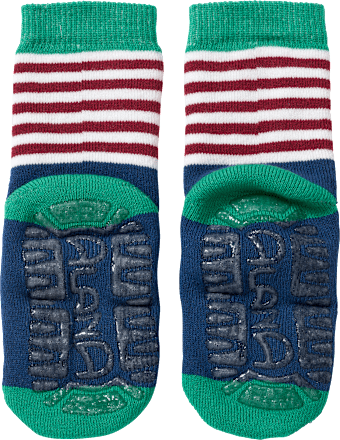 Stoppersocken mit Weihnachts-Motiv, blau & grün, Gr. 25/26, 1 St