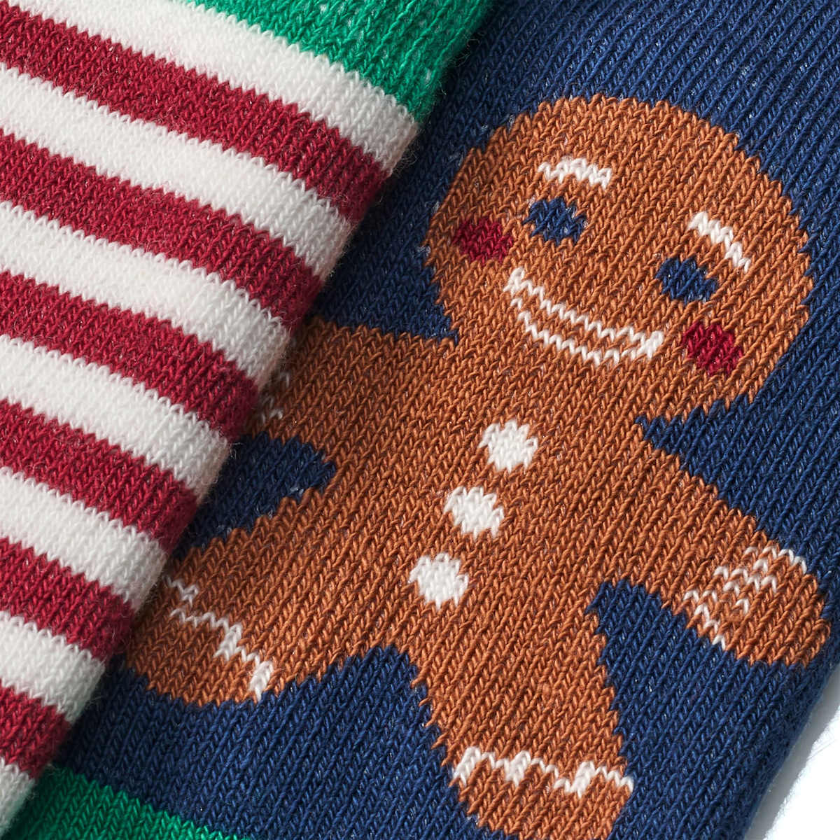 Stoppersocken mit Weihnachts-Muster, blau, Gr. 23/24, 1 St