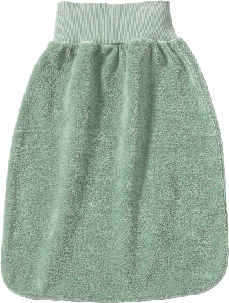 Strampelhalbsack aus Frottee, grün, Gr. 62/68, 1 St