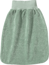 Strampelhalbsack aus Frottee, grün, Gr. 62/68, 1 St
