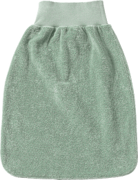 Strampelhalbsack aus Frottee, grün, Gr. 62/68, 1 St