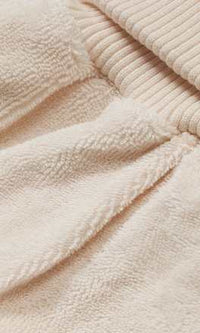 Badstof romper half-sack, naturel, maat 62/68, 1 stuk