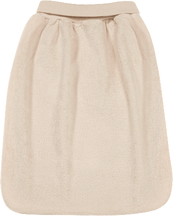 Badstof romper half-sack, naturel, maat 62/68, 1 stuk