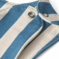 Strampler mit Streifen-Muster, blau & weiß, Gr. 86, 1 St