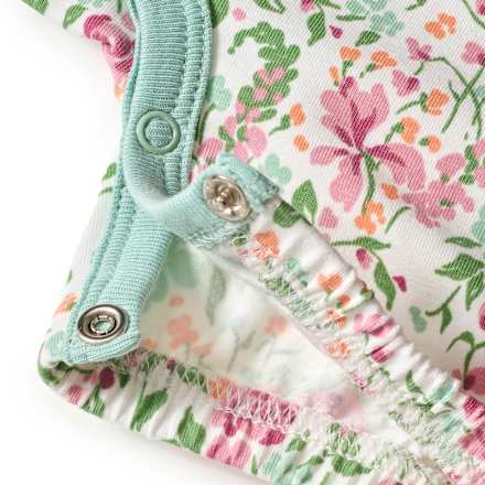 Strampler Pro Climate mit Blumen-Muster, weiß, Gr. 74/80, 1 St ALANA
