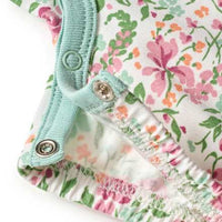 Strampler Pro Climate mit Blumen-Muster, weiß, Gr. 74/80, 1 St ALANA